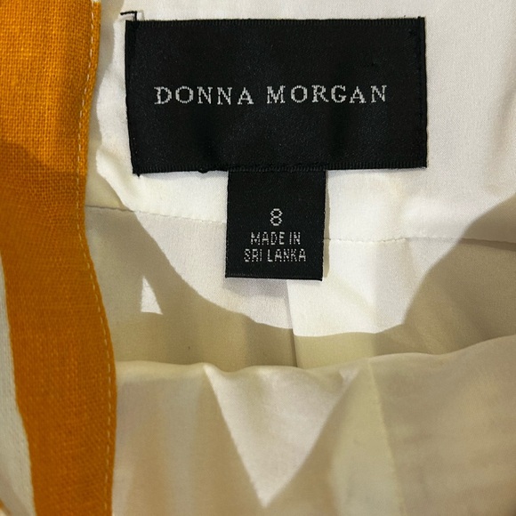 Women’s Donna Morgan Brielle Midi Dress in orange multi print Size 8 - Picture 8 of 10